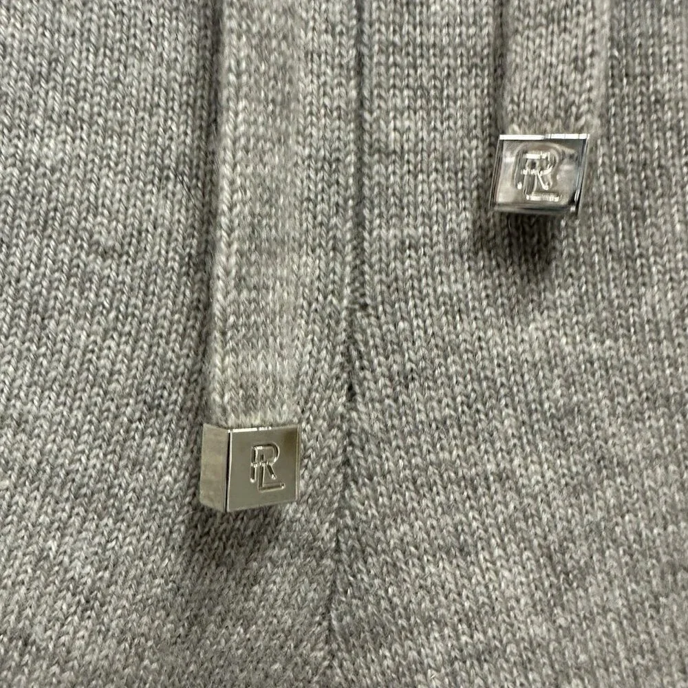 Ralph Lauren Purple Label Collection Women’s Cashmere Jogger Pants Gray Italy M - Picture 3 of 15